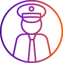 Gradient Customs Agent Icon